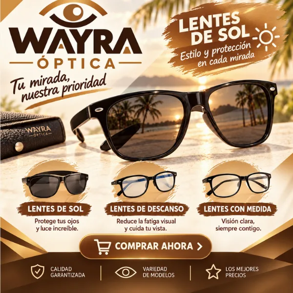 Colección principal de lentes Wayra Óptica